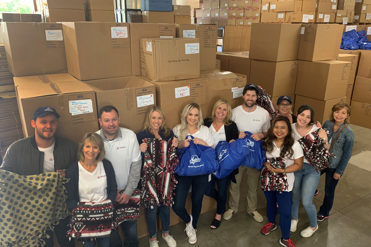 Velocity Volunteers Lends Support to the My Stuff Bags